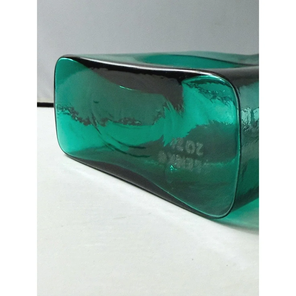 Blenko Water Bottle 384M Mini Hand Blown Glass Double Spout 2021